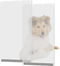 TonGass 10" x 18" Pet Door Flap Large Transparent Dog Door Flap - 2 / Large
