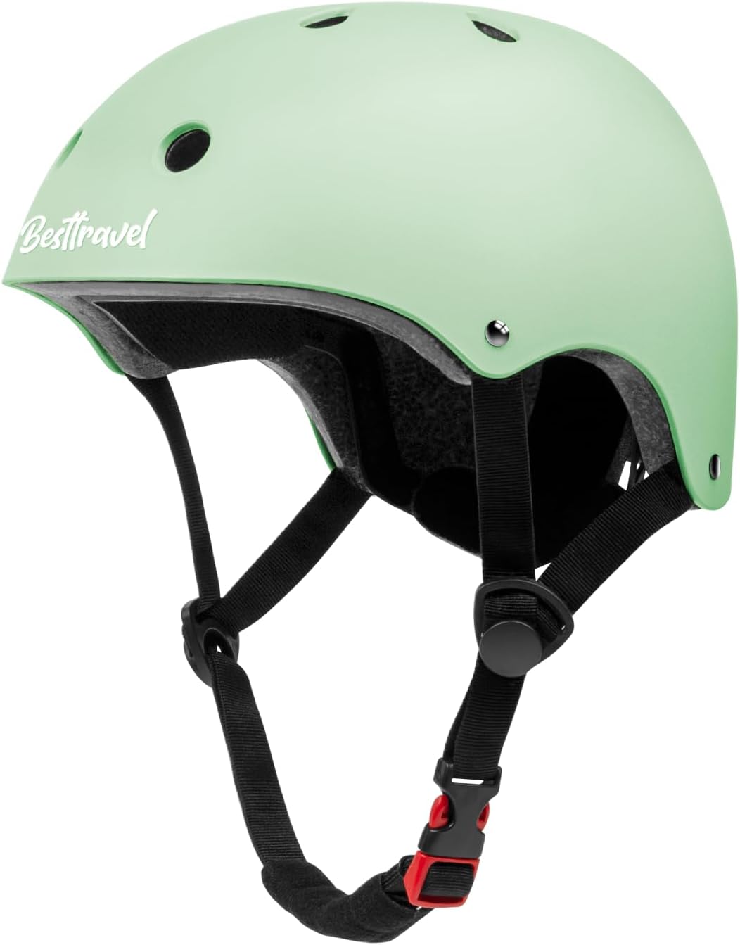Besttravel Kids Helmet, Toddler Adjustable Kids Ages 3-8 Years Old Boys Girls Multi-Sports Safety - Light Green