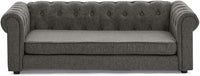 Dog Sofa Couch for Medium to Large Dogs, 55" Memory Foam Pet Sofa Couch with Washable Fabric, Durable Elevated Dog Bed with Legs, Removable Cushion for Medium and Large Dogs, Dark Grey