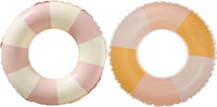BAITEMJIA striped inflatable swimming pool float swim ring for kids ages 5 to 10 - view 7