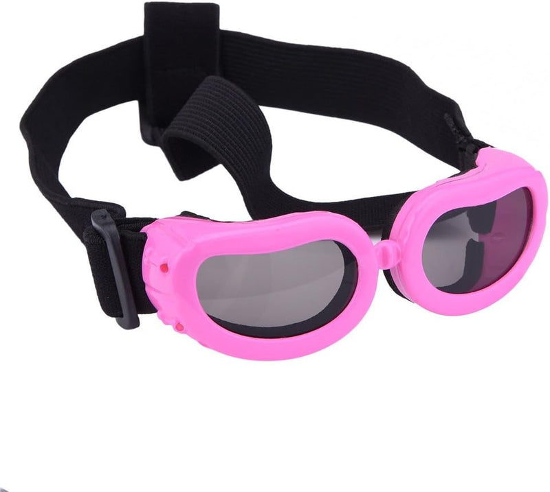 Outdoor Dog Sunglasses Anti-UV Eye Protection Goggles Waterproof - Pink