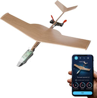 POWERUP 4.0 Dragon Paper Airplane Kit Smartphone App Controlled RC - Balsa Kit