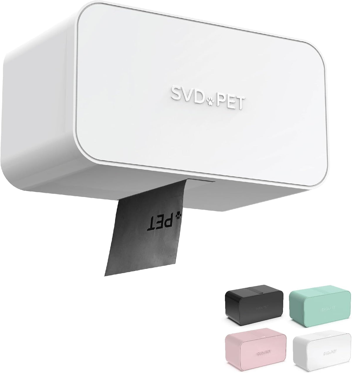 SVD.PET Dog Poop Bag Dispenser, Wall Mount Waste Bag Dispenser - White / 1 Dispenser only