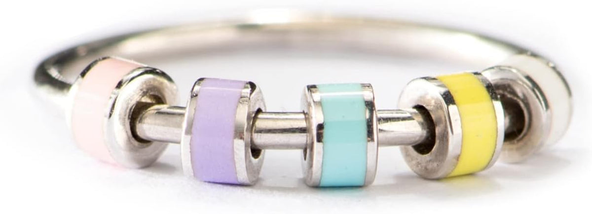 STORYJEWELLERY daughter spinner ring, silver fidget ring with message card - view 3