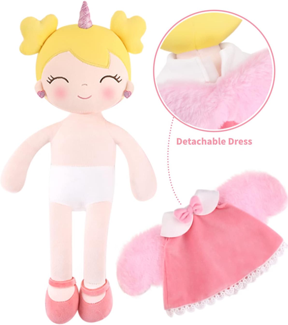 GAGAKU soft baby doll in a floral print rag doll style for toddlers - view 28