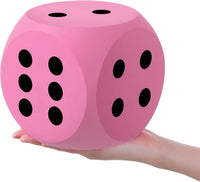 Shappy 6 Inch Foam Dice Big Dice Jumbo Large Cube, 1 Pc - Pink / 1
