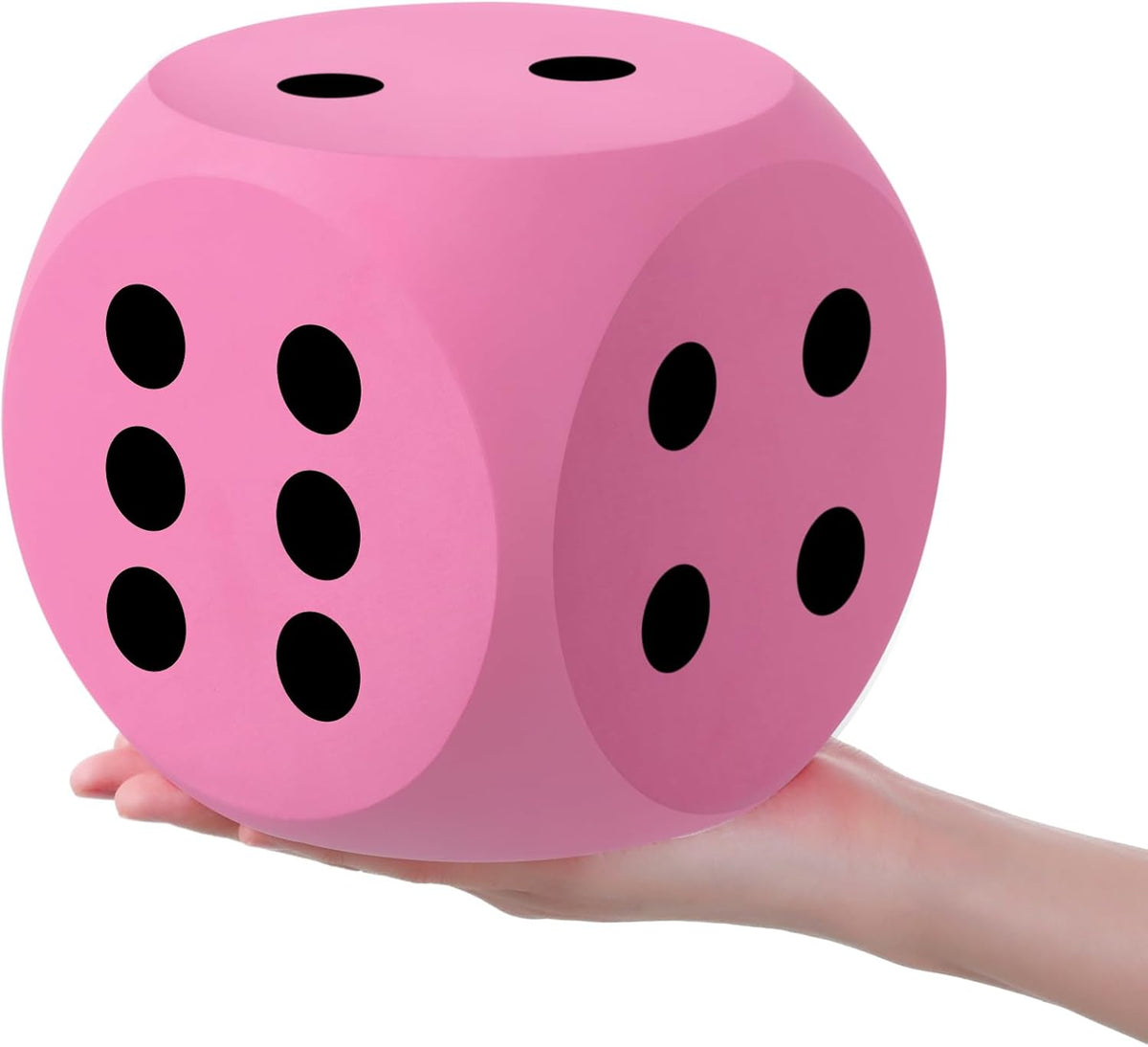 Shappy 6 Inch Foam Dice Big Dice Jumbo Large Cube, 1 Pc - Pink / 1