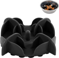 Jaoul Slow Feeder Dog Bowls Insert - Cuttable X-Large(7 inch) / Black