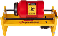 MJR Tumblers 40lb heavy duty rock tumbler with powder-coated steel frame and rubber rollers - view 6