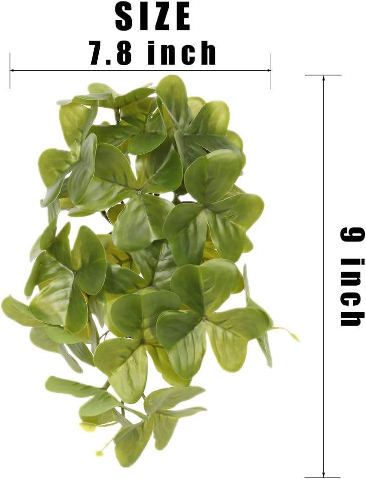 Fake Calathea Orbifolia, Reptile Terrarium Suction Plants – Essentials for Fish - Fake Shamrock - image 2