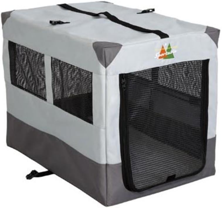 MidWest Homes for Pets Canine Camper Sportable, Soft-Sided - Gray / 31.0"L x 21.8"W x 23.8"H