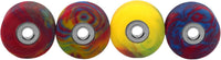 Teak Tuning Apex 61D tie dye swirl urethane fingerboard wheels, 7.7mm - view 12