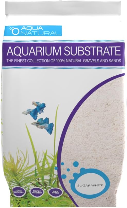 Aqua Natural Substrate, Sugar White Sand - (Pack of 1) / Pet Supplies