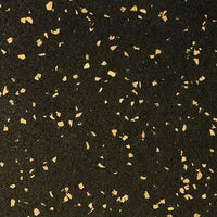 American Floor Mats - Extreme Rubber Gym Tiles - 1 Inch Thick Colorful Rubber Gym Tiles - Superior Shock and Sound Absorbing Tiles - 10% Gold 25 Tile Pack (Covers 100 Sq Ft)