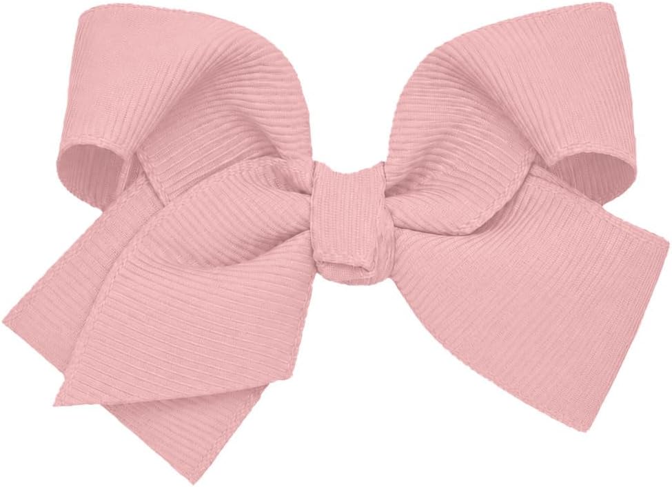 Motique Accessories 4 inch dusty rose grosgrain hair bow for girls on a metal alligator clip - view 8