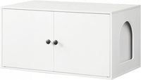 HOOBRO Cat Litter Box Enclosure - White