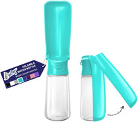 WePet Foldable Portable Dog Water Bottle Puppy Water Dispenser - #01 Aqua / 19 oz