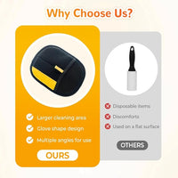 Pet Hair Removal Glove for Cats & Dogs, 2025 Upgrade Pet Hair Remover Glove, Electrostatic Pet Hair Removal Gloves for Dogs and Cats, Reusable Pet Hair Remover Glove (1)