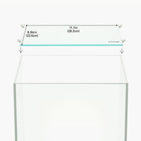 LANDEN Glass Aquarium Lid with Clips for 30x30cm 6.6 Gallon Rimless - Glass Lid / 282x225mm (1 pc)