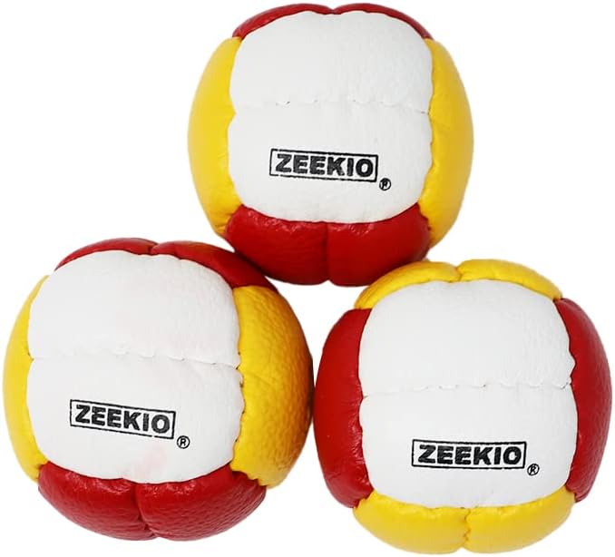 Zeekio Galaxy 12 panel leather juggling balls, pack of 3 in dark blue - view 25