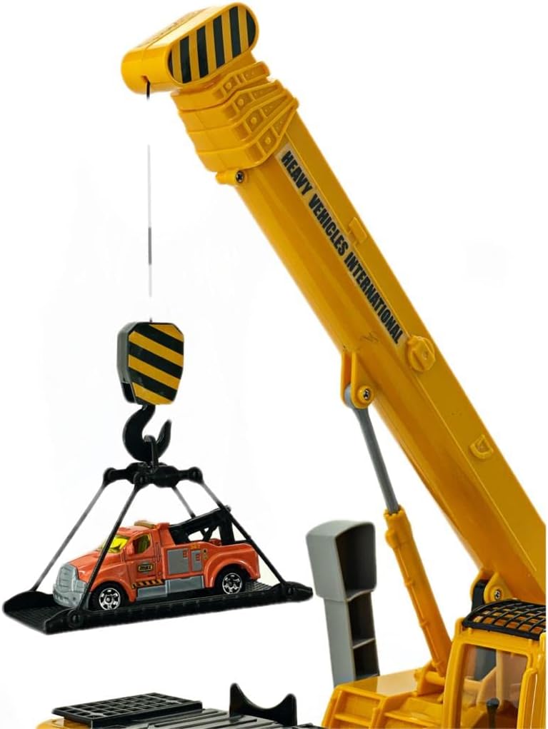 Big Daddy Trucks-Large Sized Friction Powered King Crane which - image 2