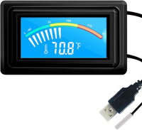 KETOTEK Digital Thermometer Temperature Gauge USB Power Supply - USB Interface