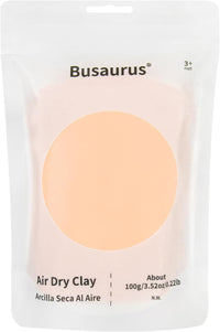 Busaurus 100g brown earth tone air dry foam clay in a resealable bag - view 9