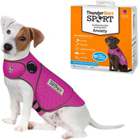 ThunderShirt for Dogs Calming Anxiety Vest, Platinum Sport - Small / Fuchsia