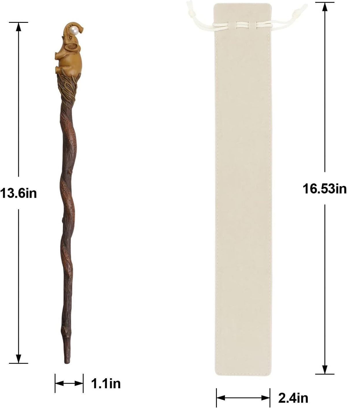 WinSence Magic Wizard Witch Sorcerer Witchcraft Wand for Collectible - Elephant - image 4