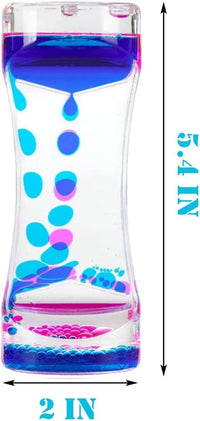 Oneshow 3 Pack Liquid Motion Bubbler Oil Hourglass Sensory Toys - Multi-color 3 Pack - image 4
