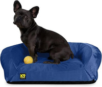 K9 Ballistics Tough Bolster Orthopedic Sofa Dog Bed with Removable Washable Cover - Durable, Water Resistant with Nonskid Bottom - Small, Taupe Premium Finish