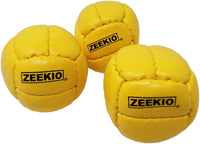 Zeekio Galaxy 12 panel leather juggling balls, pack of 3 in dark blue - view 18