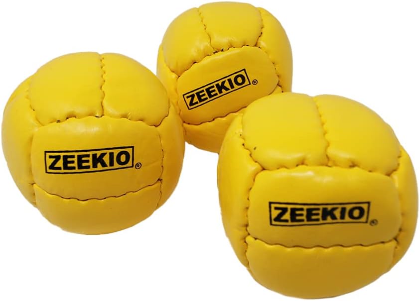 Zeekio Galaxy 12 panel leather juggling balls, pack of 3 in dark blue - view 18