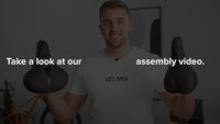 Velmia Bicycle Saddle - Comfortable Saddle for Men and Women - 3 Zone Concept - Waterproof Bicycle Seat with Ergonomic Design