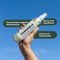 Cedarcide Extra- Strength Tickshield | Deep Woods Cedar Oil Tick & Mosquito Repellent Spray Kills & Repels Ticks, Fleas, Chiggers and Mosquitoes| For People & Pets | Natural Essential Oils | 4 Oz