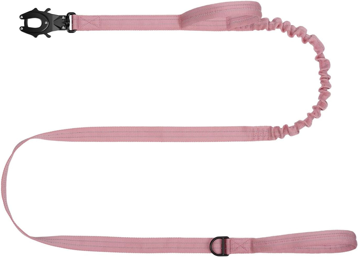 Tactical Dog Leash with Quick-Release Metal Clasp - 6 FT / Pink