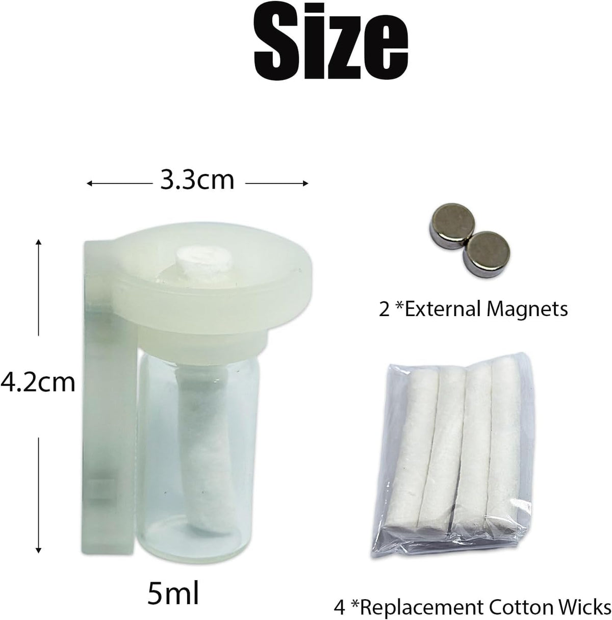 Jumping Spider Water Dispenser, Magnetic Hanging Feeder - Transparent / 5ML - image 4