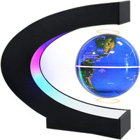 Magnetic Levitating Globe with LED Light - Blue