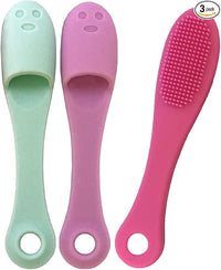 SIMENA Silicone Finger Brush for Dogs Teeth, Finger Tooth Brush for Cats, Puppy Toothbrush for Pet Dental Care, Finger Brush Suitable for Small Breeds, Puppies and Cats (Pack of 3)