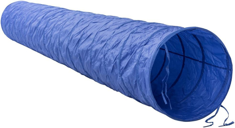 TRIXIE Dog Agility Tunnel, l 78.7 in Long & 15.7 in Diameter - Blue / 196.75 x 23.5 x 23.5 in.