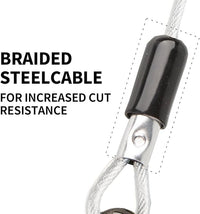 Dog tie Out Cable, 10/20/25/30/50/70/100 feet, Suitable for Dogs up to 350 pounds, Dog Cable with Swivel Buckle, Lightweight, Non-Winding, for Outdoor Camping, Yard Dog Cable (White, 20FT)