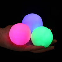 POITOI Juggling Balls Light Up Juggling Ball Glow in The Dark - Rainbow 3.2oz