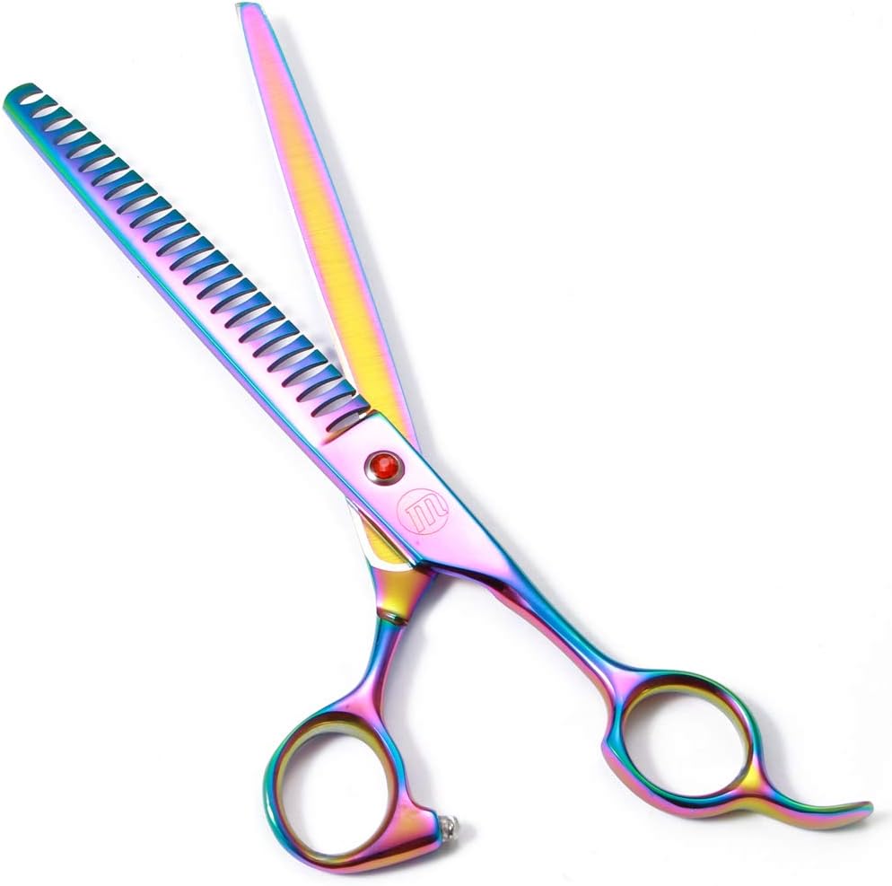 Professional Dog Grooming Scissors Set - 8 Inch (Pack of 5) / Rainbow - image 4