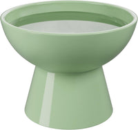 Elevated Cat Food and Water Bowls Set - Single (Water Bowl) / Sage Green