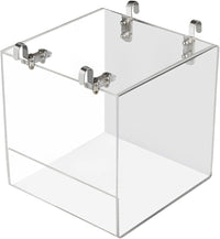GURECOD Hanging Bird Bath Cube Bird Bathtub Bath Shower Box Bowl Cage - 5.1 x 5.1 x 4.3 inch - image 2
