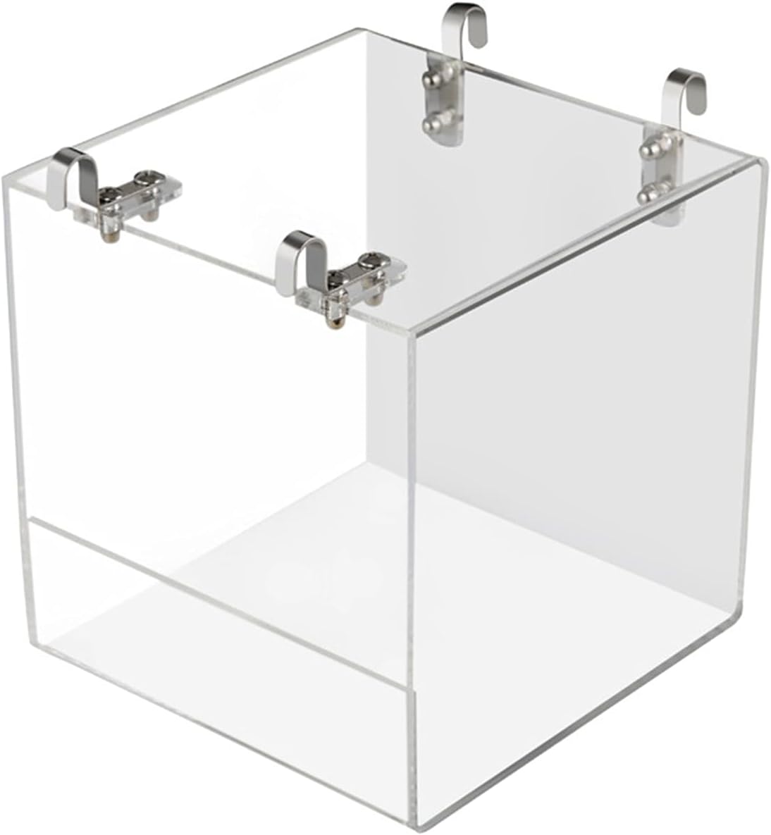 GURECOD Hanging Bird Bath Cube Bird Bathtub Bath Shower Box Bowl Cage - 5.1 x 5.1 x 4.3 inch - image 2