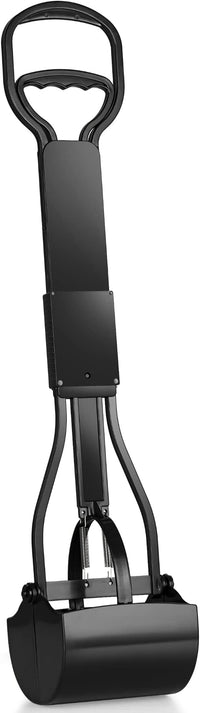 Mr. Peanut's 32" Tall Profile Pooper Scooper, Heavy Duty ABS Frame & Bin, Durable Double Spring Clamp, Lightweight Design, Simple One Step Assembly