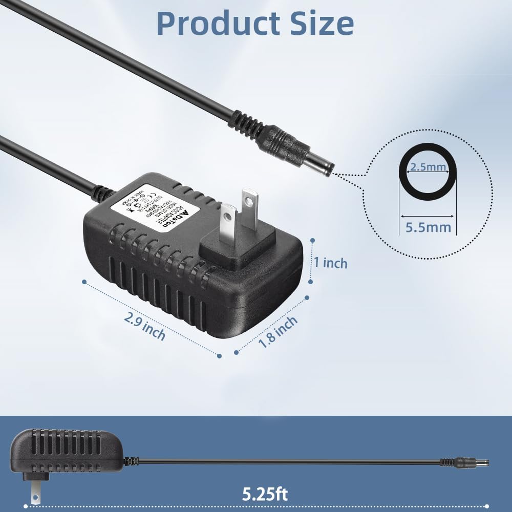 DaToo Aquarium Light LED Power Adapter AC 100-240V DC 12V 1A - 24V 1A - image 2