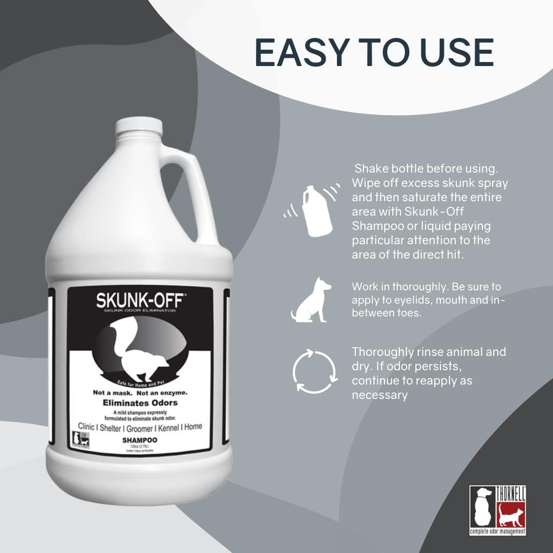 Odorcide Skunk Off Pet Shampoo - 1-Gallon - image 2