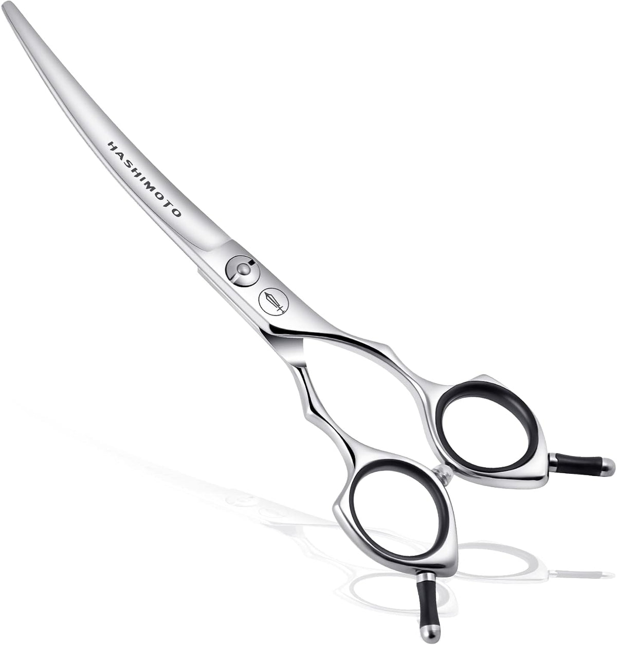 Curved Dog Grooming Scissors, Trimming Face and Paws. - Curved / 6.5"